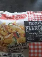 Mängden socker i Pom bistro façon plancha