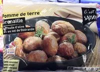 Mängden socker i Pomme de terre grenaille à l'huile d'olive et au sel de Guérande