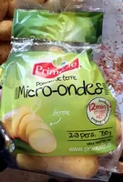 Mängden socker i Pommes de terre Micro-ondes