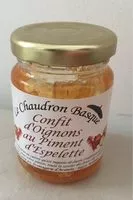 Mängden socker i Confit d'oignons au piment d'Espelette