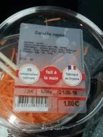 Mängden socker i Carottes râpées