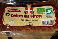 Mängden socker i Pain d'épices nature