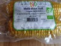 Mängden socker i Maïs doux cuit