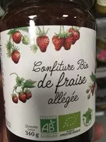 Mängden socker i Confiture bio de fraises allégée