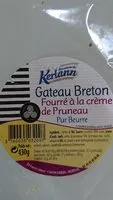 Mängden socker i Gâteau Breton Fourré à la Crème de Pruneau