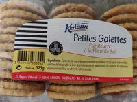 Mängden socker i Petites Galettes Pur beurre à la fleur de sel