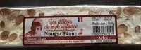 Mängden socker i Nougat blanc