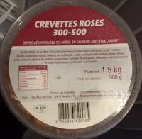 Mängden socker i Crevettes Roses 300 - 500
