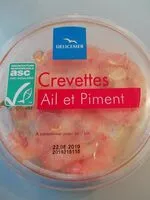 Mängden socker i Crevettes Ail et Piment