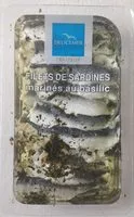 Mängden socker i Filets de sardines marinés au basilic