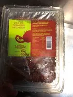 Mängden socker i Dés de tomates séchées