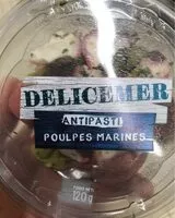 Mängden socker i Antipasti poulpes marines