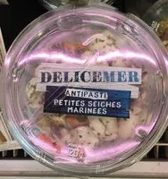 Mängden socker i Antipasti petites seiches marinees