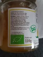 Mängden socker i Confiture corse bio au cedrat