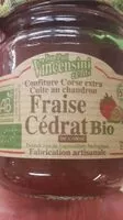 Mängden socker i confiture  corse extra cuite au chaudron fraise cedrat bio