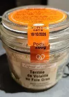 Mängden socker i Terrine de volaille au foie gras