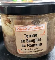 Mängden socker i Terine de sanglier au romarin