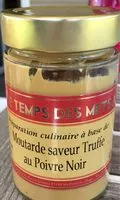 Mängden socker i Moutarde saveur truffe au poivre noir