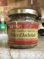 Mängden socker i Délice d'anchoïade