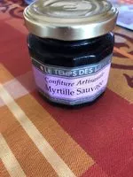 Mängden socker i Confiture Myrtille Sauvage - 125 G - Le Temps Des Mets