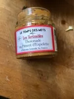 Mängden socker i Thoionade au piment d'espelette