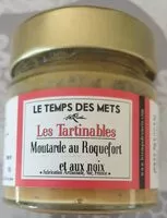 Mängden socker i Moutarde au roquefort et aux noix