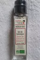Mängden socker i Sel de Camargue aeste de citron bio et de romarin bio