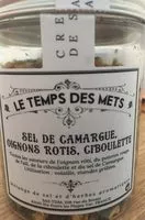 Mängden socker i Sel de Camargue, oignons rotis, ciboulette