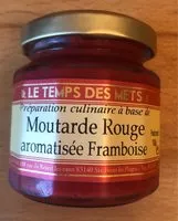 Mängden socker i Moutarde aromatisée framboise
