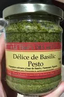 Mängden socker i Delice de basilic pesto