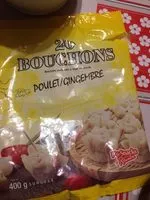 Mängden socker i 20 Bouchons Poulet Gingembre