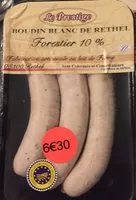 Mängden socker i Boudin blanc de rethel