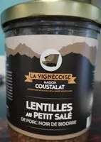 Mängden socker i Lentilles au petit salé