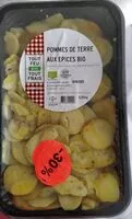 Mängden socker i Pommes de terre aux épices bio