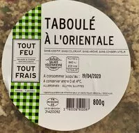 Mängden socker i Taboule a l'orientale