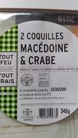 Mängden socker i 2 Coquilles Macédoine & crabe