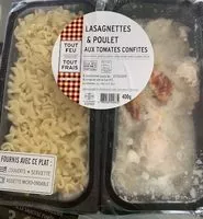 Mängden socker i Lasagnettes et poulet aux tomates confites