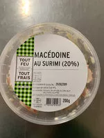 Mängden socker i Macédoine au surimi