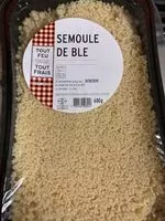 Mängden socker i Semoule de blé