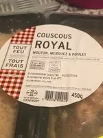 Mängden socker i Couscous royal