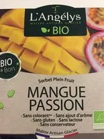 Mängden socker i Sorbet plein fruit Mangue Passion