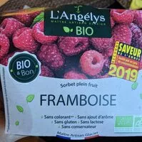 Mängden socker i Sorbet framboise bio