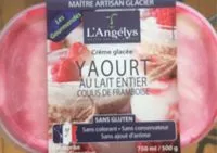 Mängden socker i Crème glacée yaourt au lait entier coulis de framboise