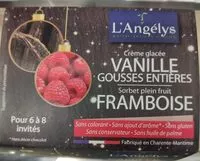 Mängden socker i Crème glacée vanille framboise