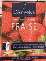 Mängden socker i Sorbet plein fruit fraise