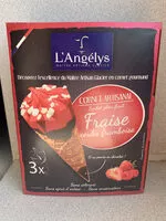 Mängden socker i Cornet artisanal sorbet plein fruit fraise coulis framboise