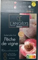 Mängden socker i Sorbet plein fruit Pêche de vigne