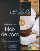 Mängden socker i Sorbet plein fruit noix de coco
