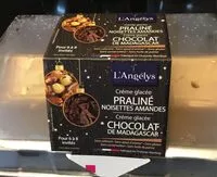 Mängden socker i Crème glacée praliné noisette amende