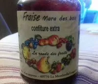 Mängden socker i Confiture de fraise mara des bois